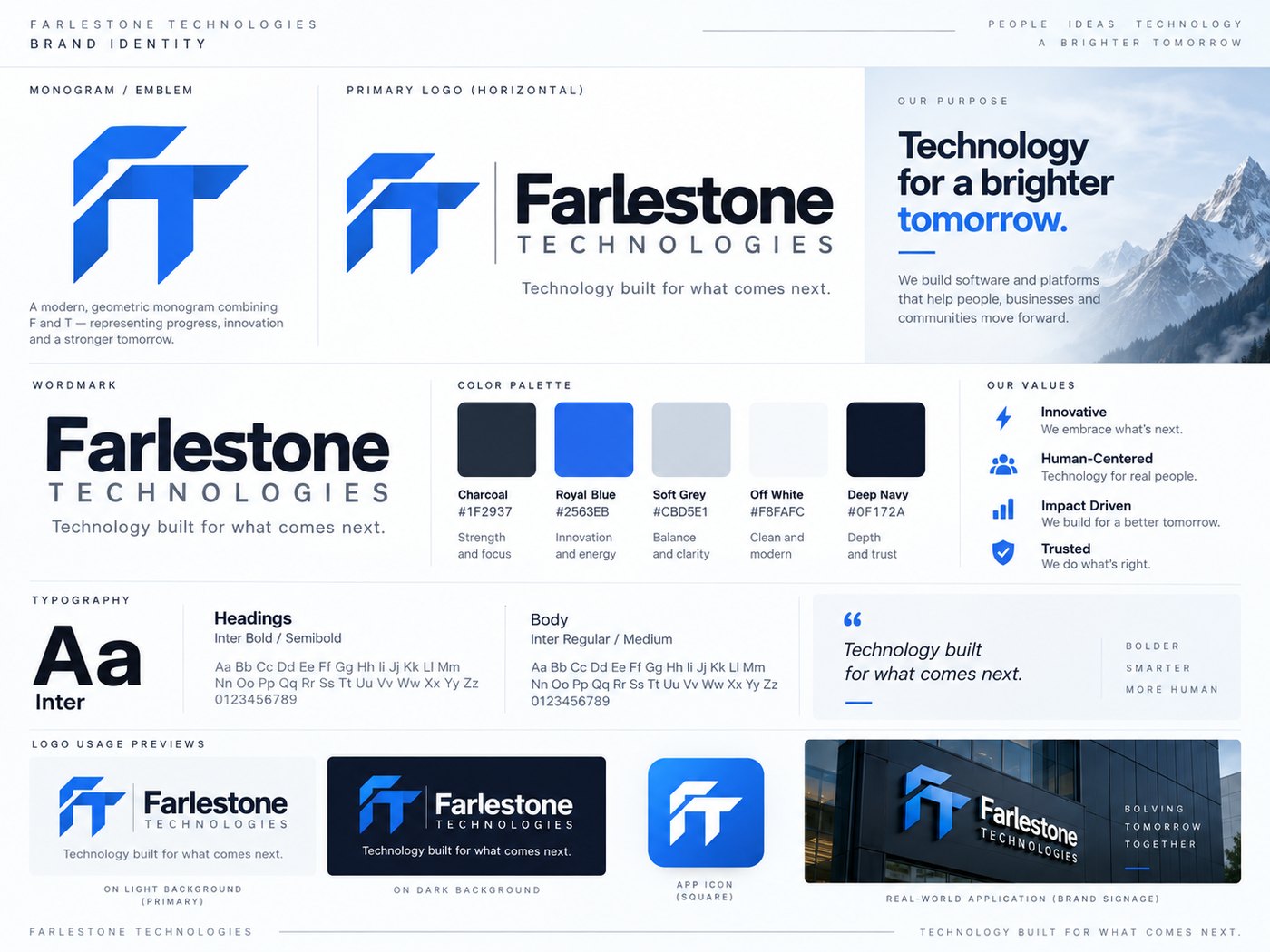 Farlestone Technologies brand identity